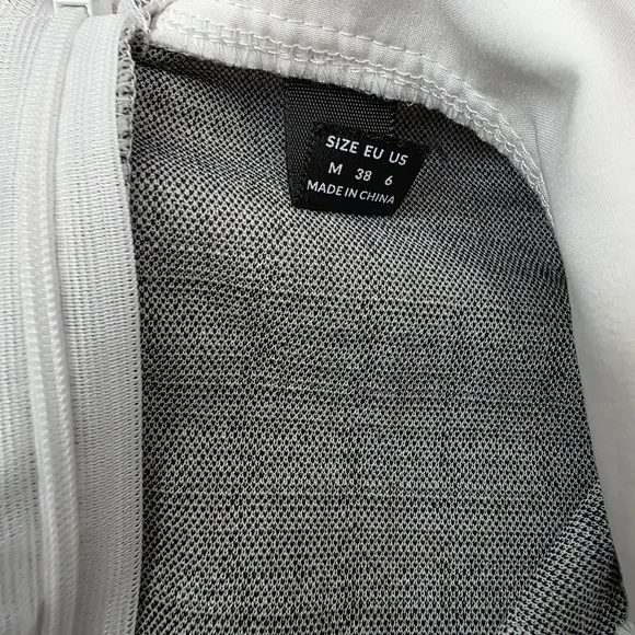 Plaid Tweed Dress Bow Front Long Sleeve, Mini Houndstooth, Preppy, Clueless Med - Picture 4 of 10